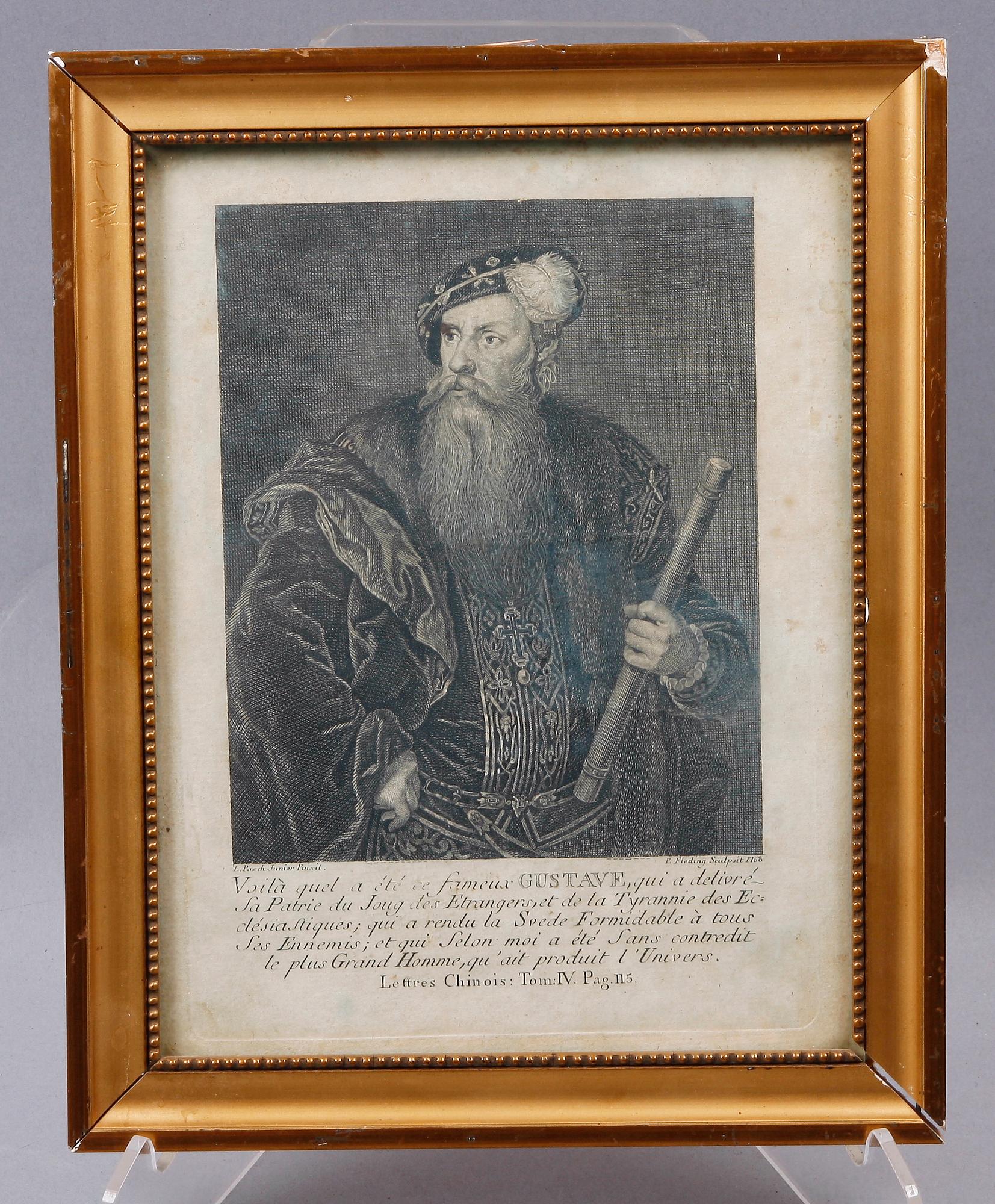 PARTI GRAFIK, 3 delar, bla efter Johan Pasch, 1800-tal.