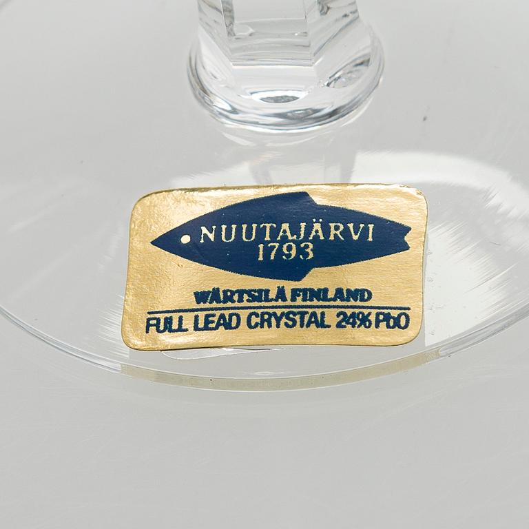 A 131-piece glas service, "Leo" for Nuutajärvi Notsjö, mid-20th century.