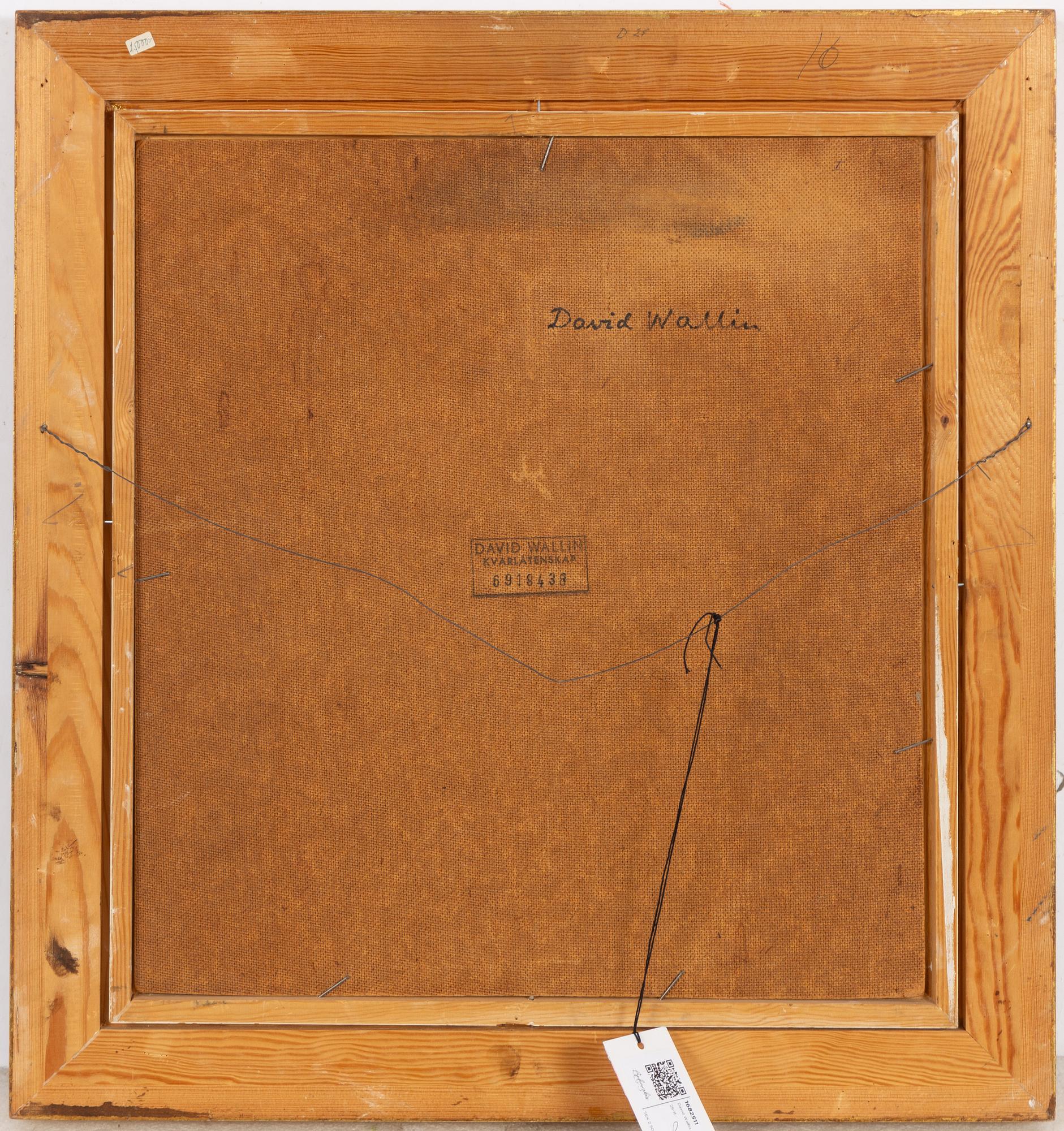 David Wallin, Porträtt i halvprofil.