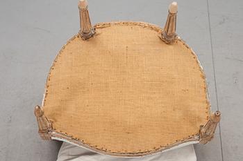 BERGÈRER, ett par, gustaviansk stil.