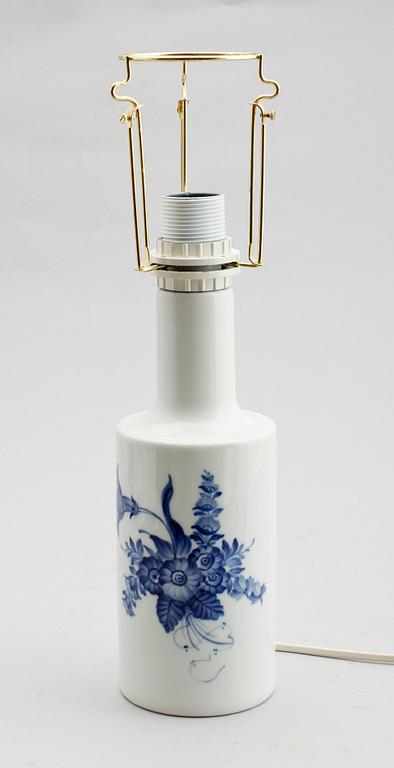 BORDSLAMPA, porslin, "Blå Blomst", Royal Copenhagen.