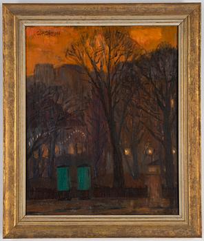 Curt Clemens, oil on panel, signed and dated 1939.