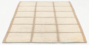 Märta Måås-Fjetterström, a carpet, 'Rutig vit halvflossa', knotted pile in relief, c 196 x 132,5 cm, signed AB MMF.