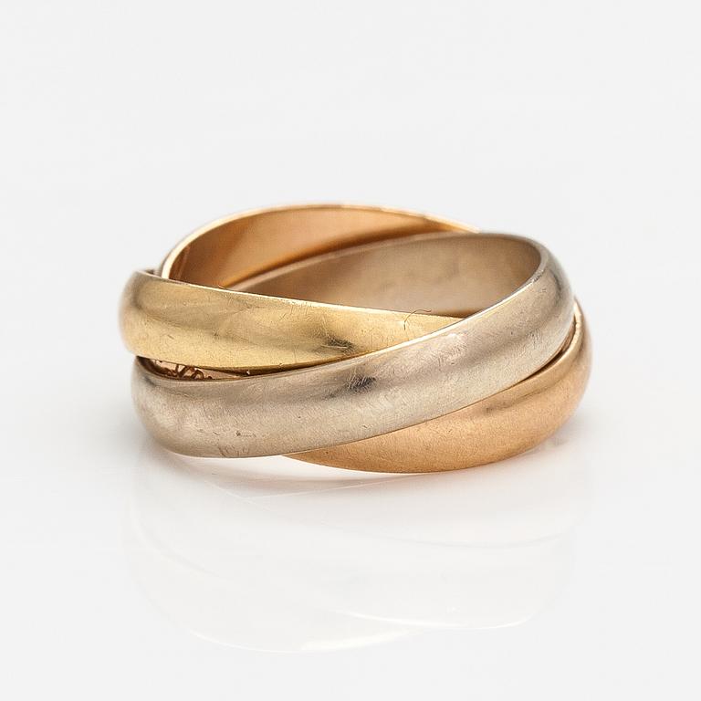 les Must de Cartier, ring "Trinity", 18K guld. Märkt les Must de Cartier, 48.