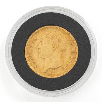 Guldmynt, Frankrike, Napoleon I, 20 Franc, Paris, 1808.