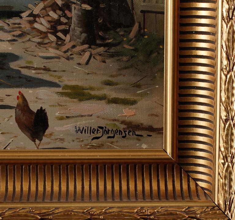 WILLER JÖRGENSEN, olja på duk, signerad.