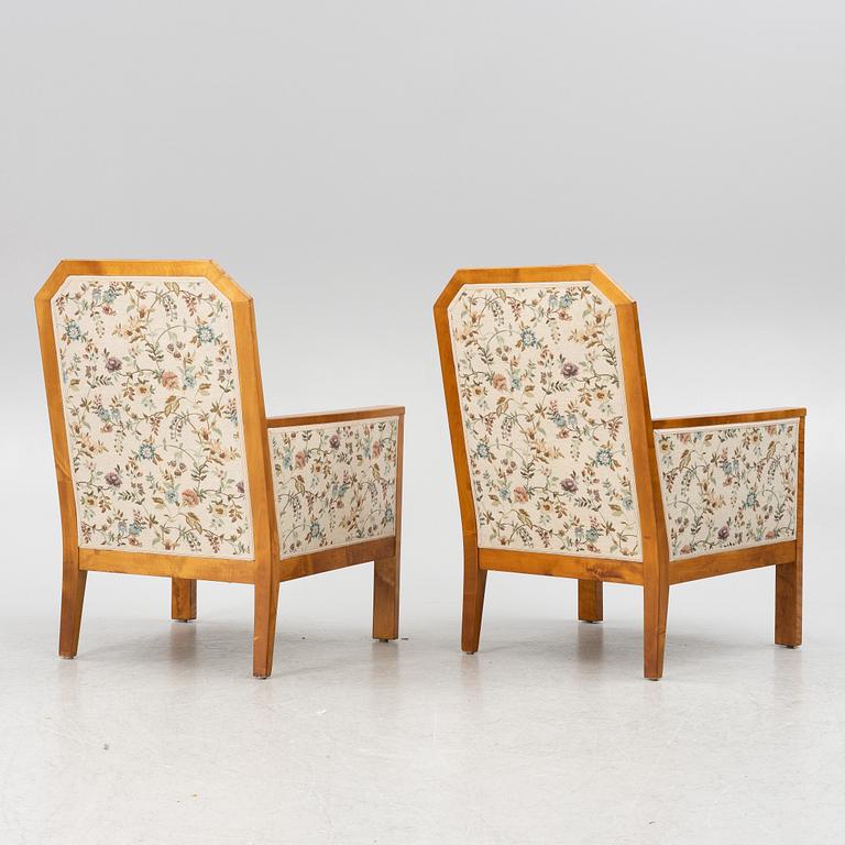 Armchairs, a pair, Jugend, 1910s/20s.