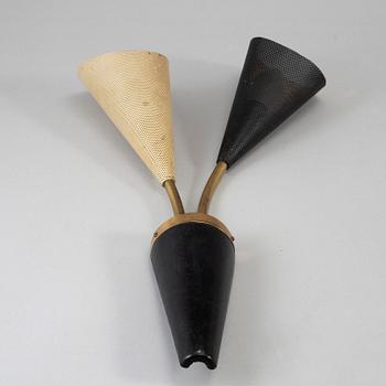 A pair of mid 20th century wall lights.