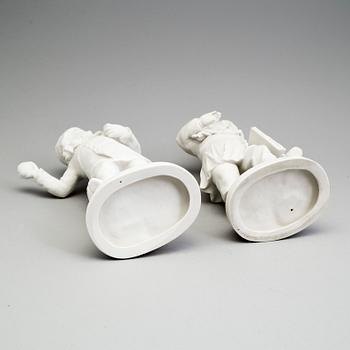 TWO PARIAN FIGURES, Gustafsberg 1911.