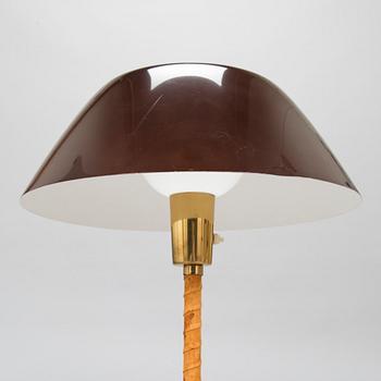 Lisa Johansson-Pape, a 'Senator' brass and leather table light, Orno, Finland.