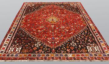 A carpet, Kashgai, ca 310 x 222 cm.