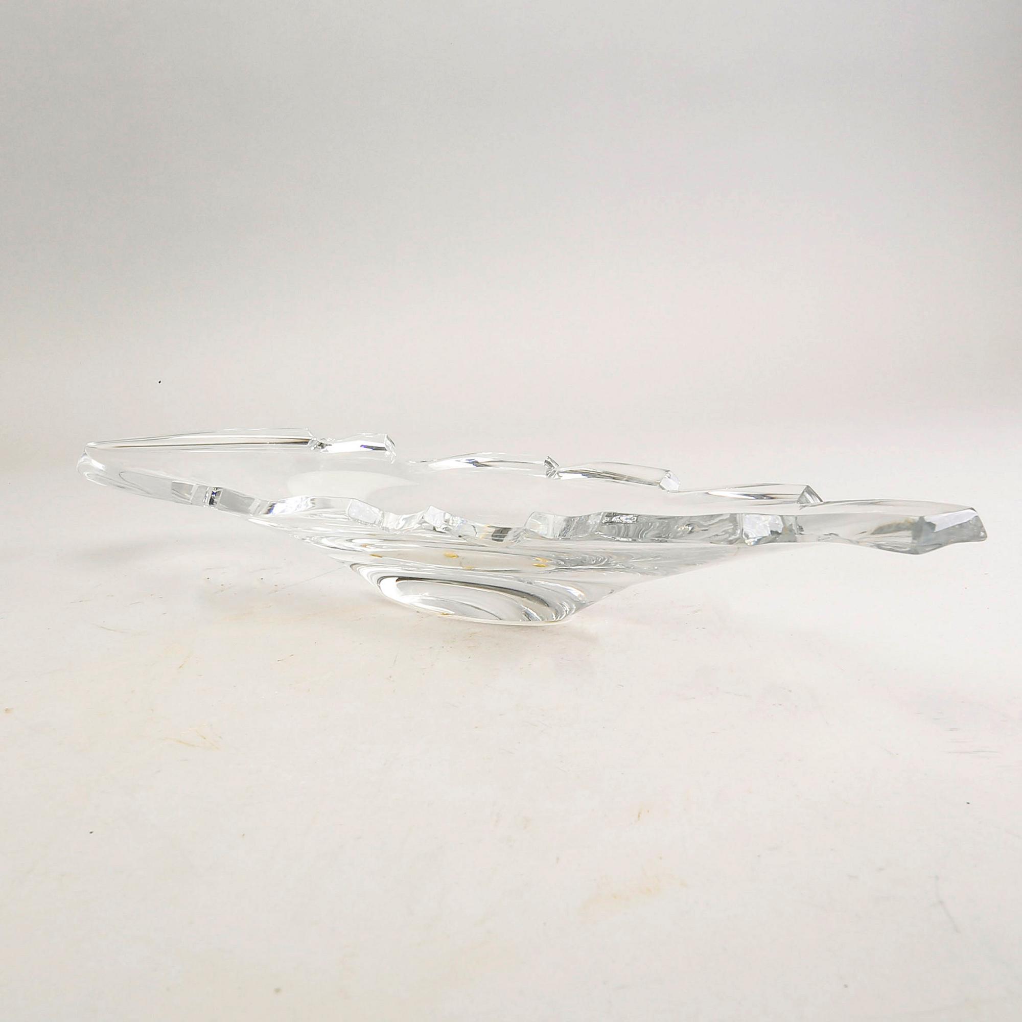 Sigurd Persson, Bowl / dish, Kosta, signed, numbered, Unique.