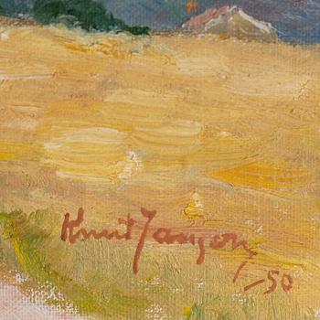 KNUT JANSON, oil on canvas laid down on masonite, signed Knut Janson and dated -50.