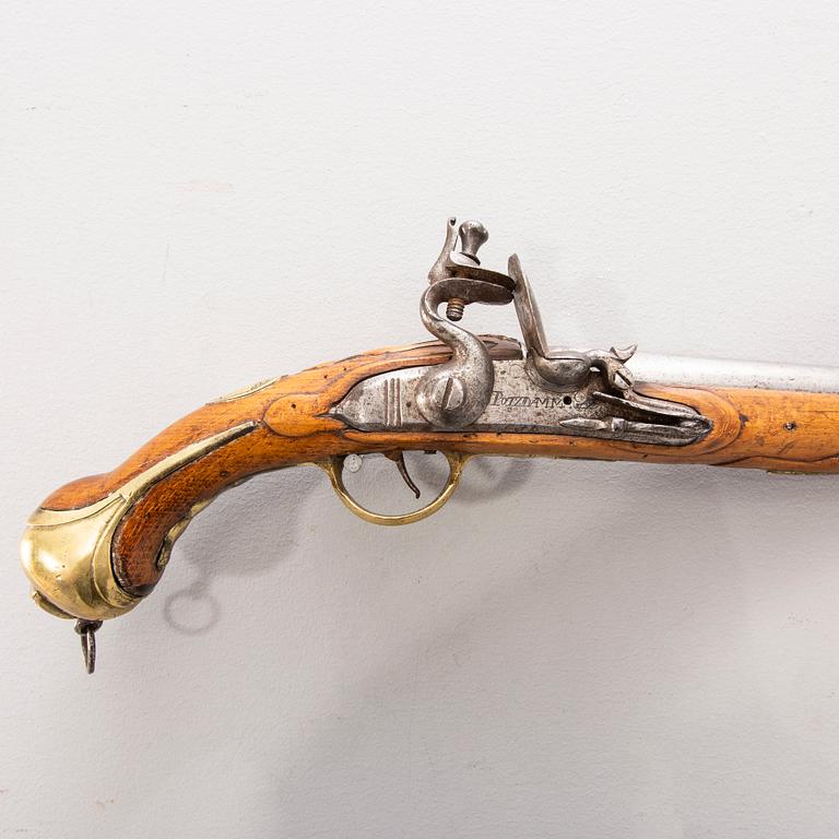 Pistol, flintlås, 1700-tal.