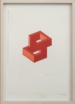 OSCAR REUTERSVÄRD, färglitografi, signerad och numrerad 3/90.