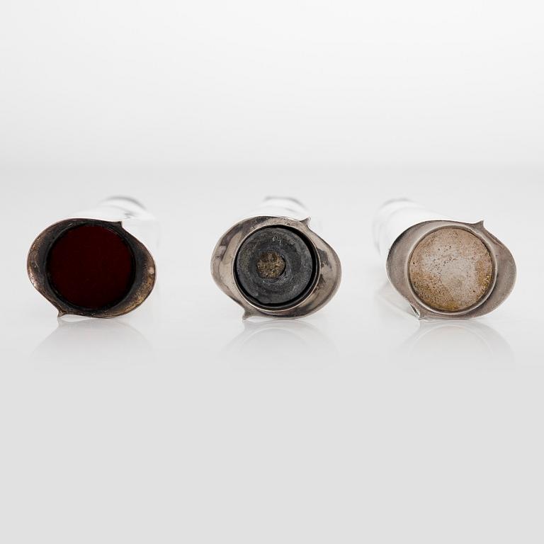 Tapio Wirkkala, Maljakoita, 3 kpl, TW 36, hopeaa, Kultakeskus, Hämeenlinna 1965, 1970 ja 1979.