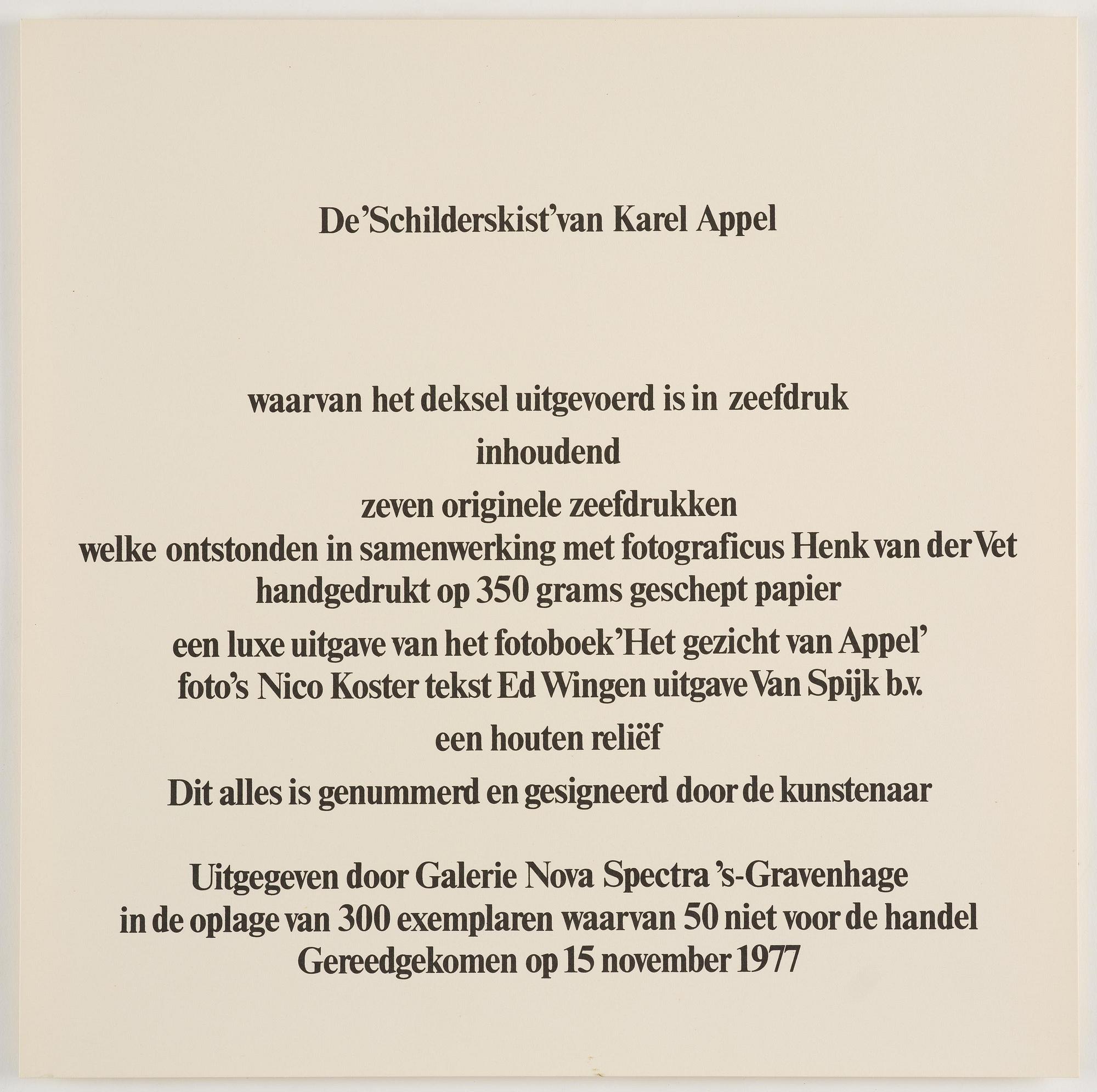 Karel Appel, "Kijk leef speel met Karel Appel".