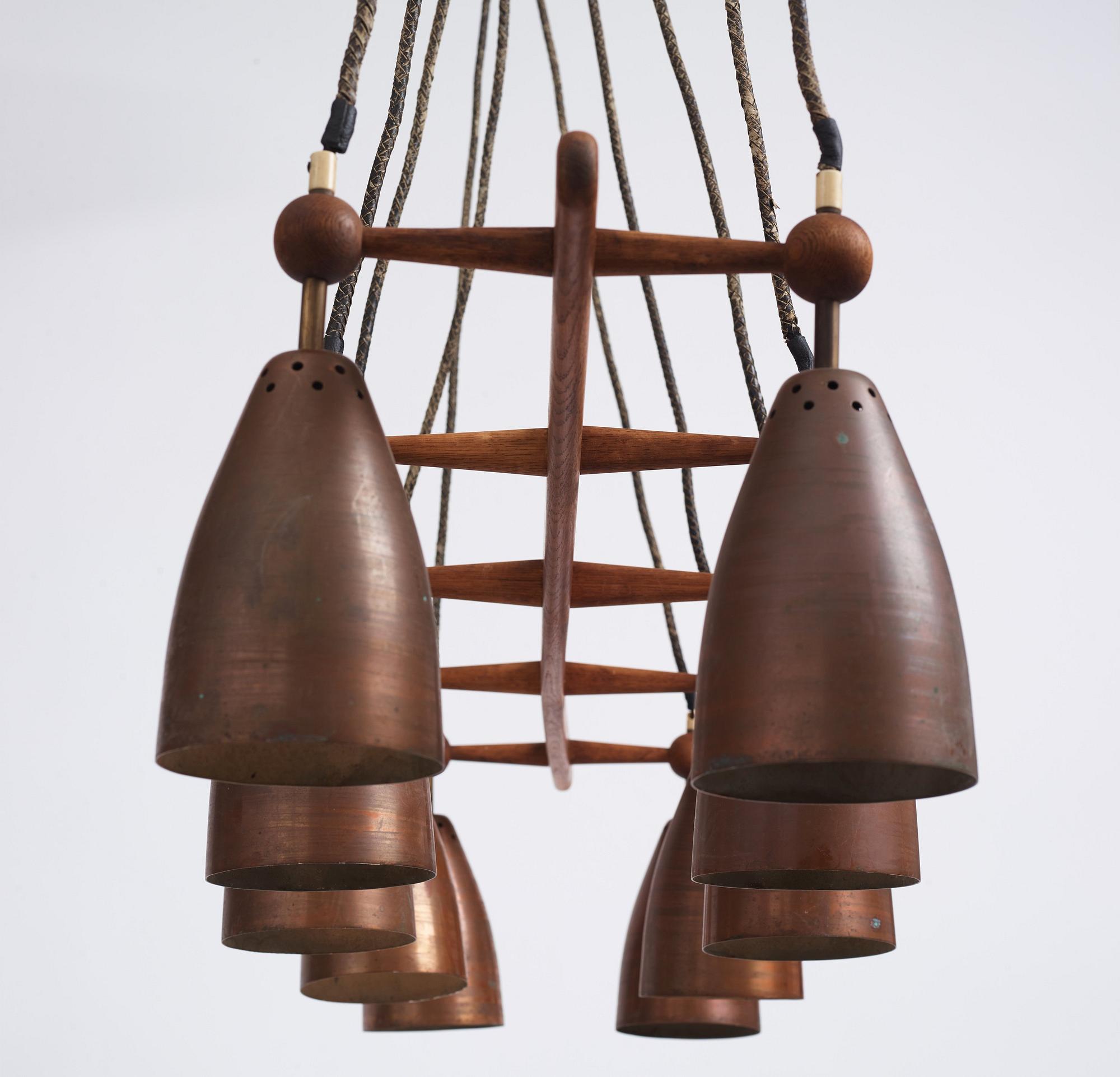 Hans-Agne Jakobsson, attributed, a ceiling lamp, Hans Agne Jakobsson AB, Markaryd, Sweden 1950s.