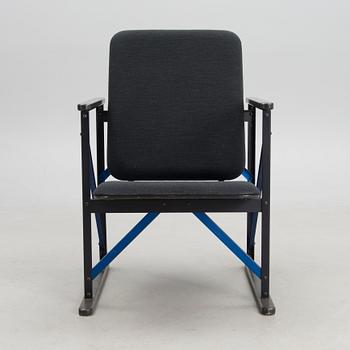YRJÖ KUKKAPURO, nojatuoli, prototyyppi, A500-sarjaa, signeerattu ja päivätty -84.