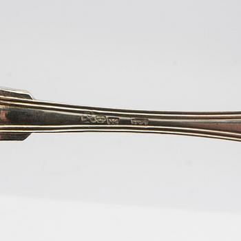 Skedar silver 19 st "Gammalfransk" Sverige 1842-1916.