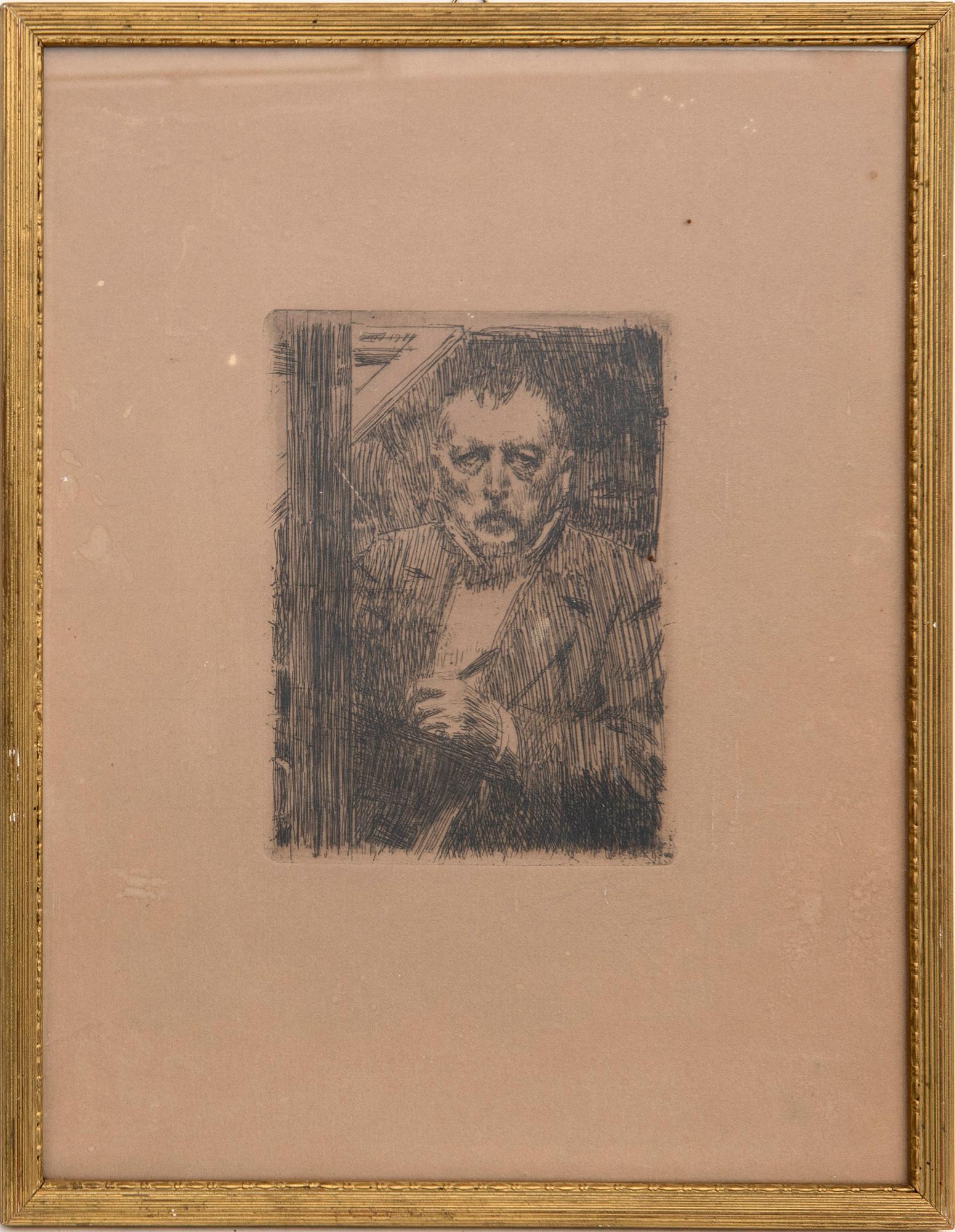 Anders Zorn, Self-portrait.