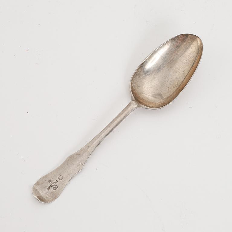 A Swedish Silver Spoon, mark of Andreas Rönnov, Helsingborg 1793.