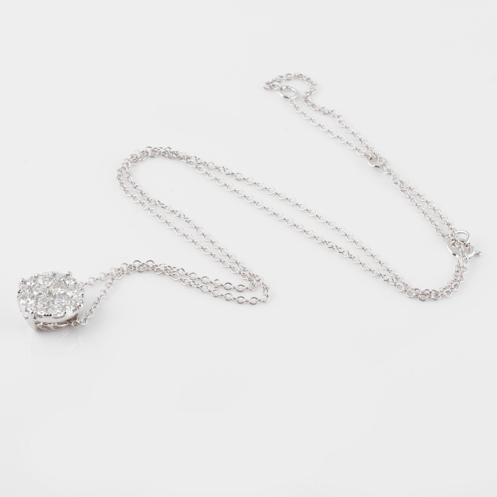 HÄNGE, med briljantslipade diamanter ca 1.00 ct.