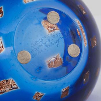 Sven Palmqvist, a 'Ravenna' glass bowl, Orrefors 1976.