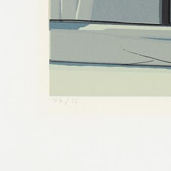 Richard Estes, "Nass Linoleum," from the portfolio "Urban Lanscapes",