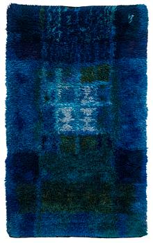 Ritva Puotila, a Finnish ryijy rug for the Friends of Finnish Handicraft. Circa 200 x 120 cm.