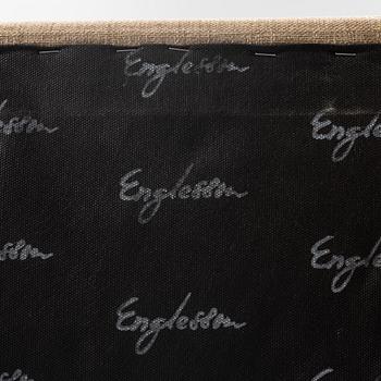 An armchair with footstool, Howard model, Englessons, 21st century.