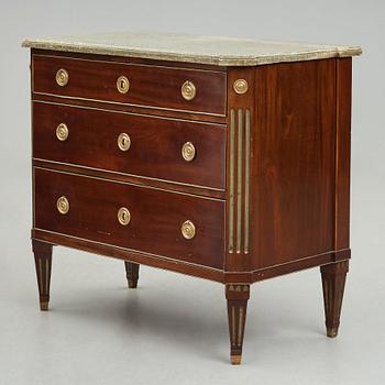 A Gustavian commode by Anders Lundelius 1781 (master in Stockholm 1778-1823).