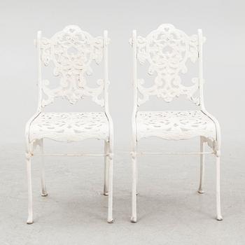 Garden furniture, 3 pieces, mid-20th century.