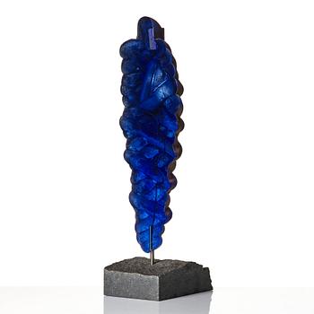 Bertil Vallien, a unique glass sculpture 'Vaso Nero', Kosta Boda, Sweden.