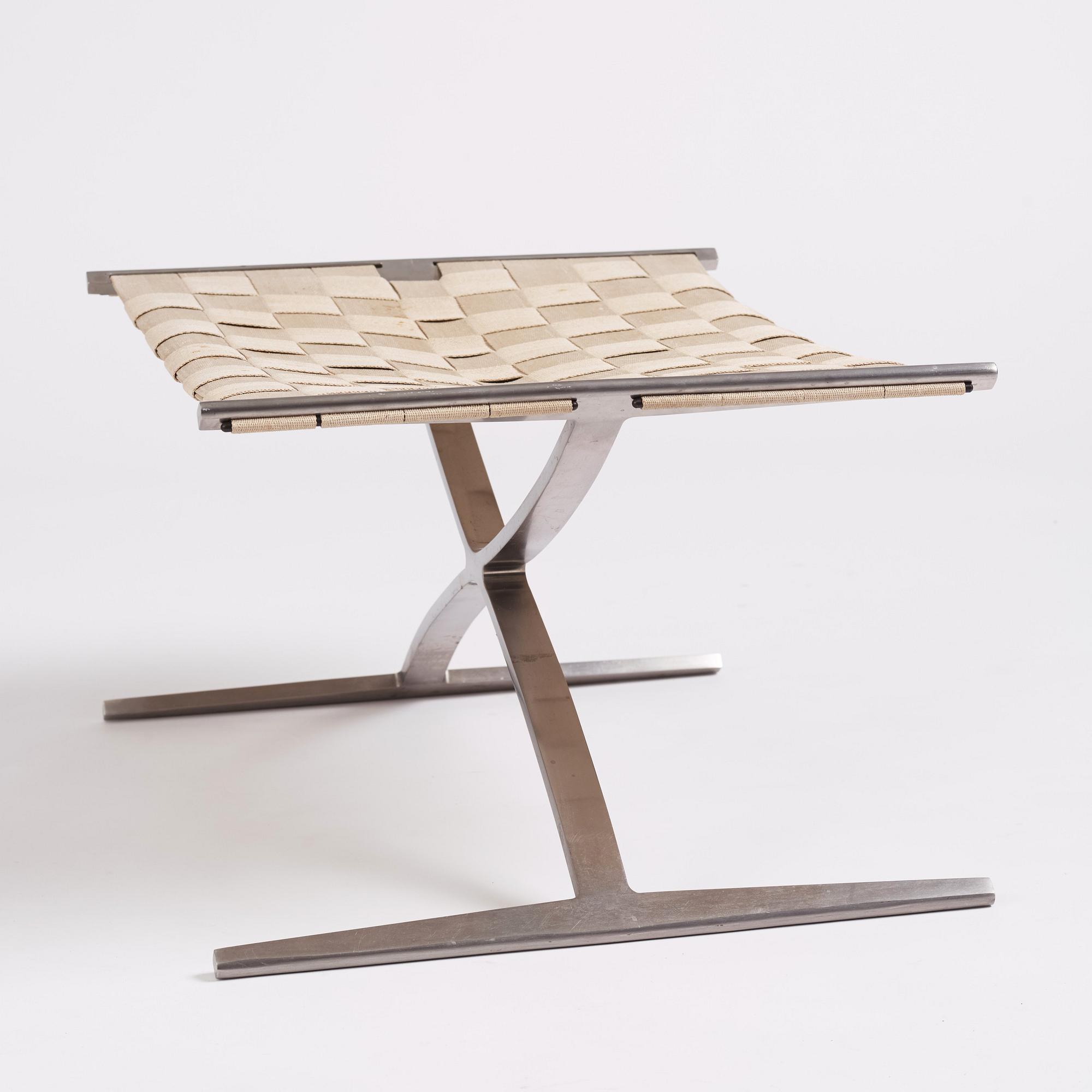 Preben Fabricius & Jørgen Kastholm, taburett, modell "4391", Bo-Ex, Danmark, tidigt 1960-tal.