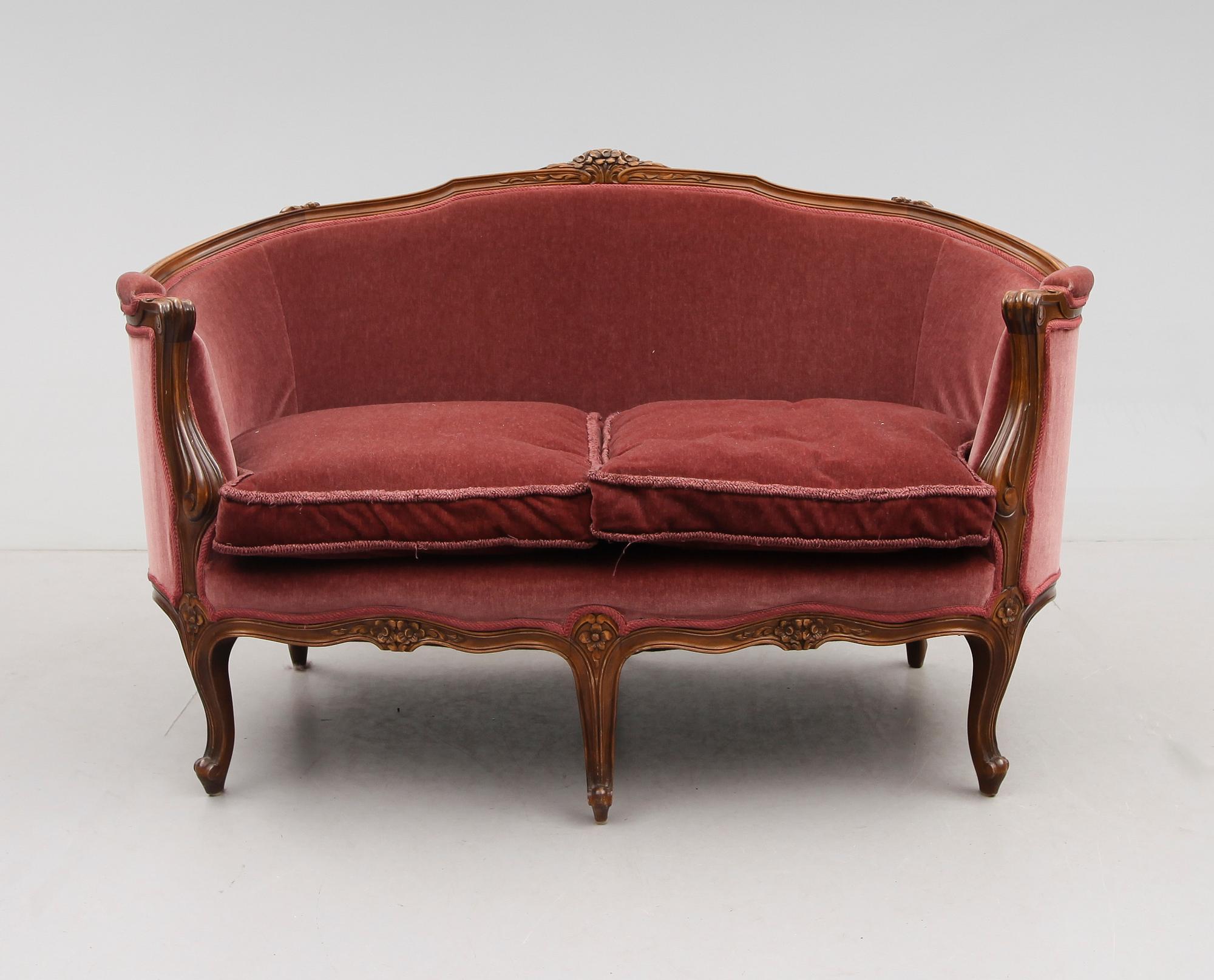 SOFFA, rokokostil, 1900-talets andra hälft.