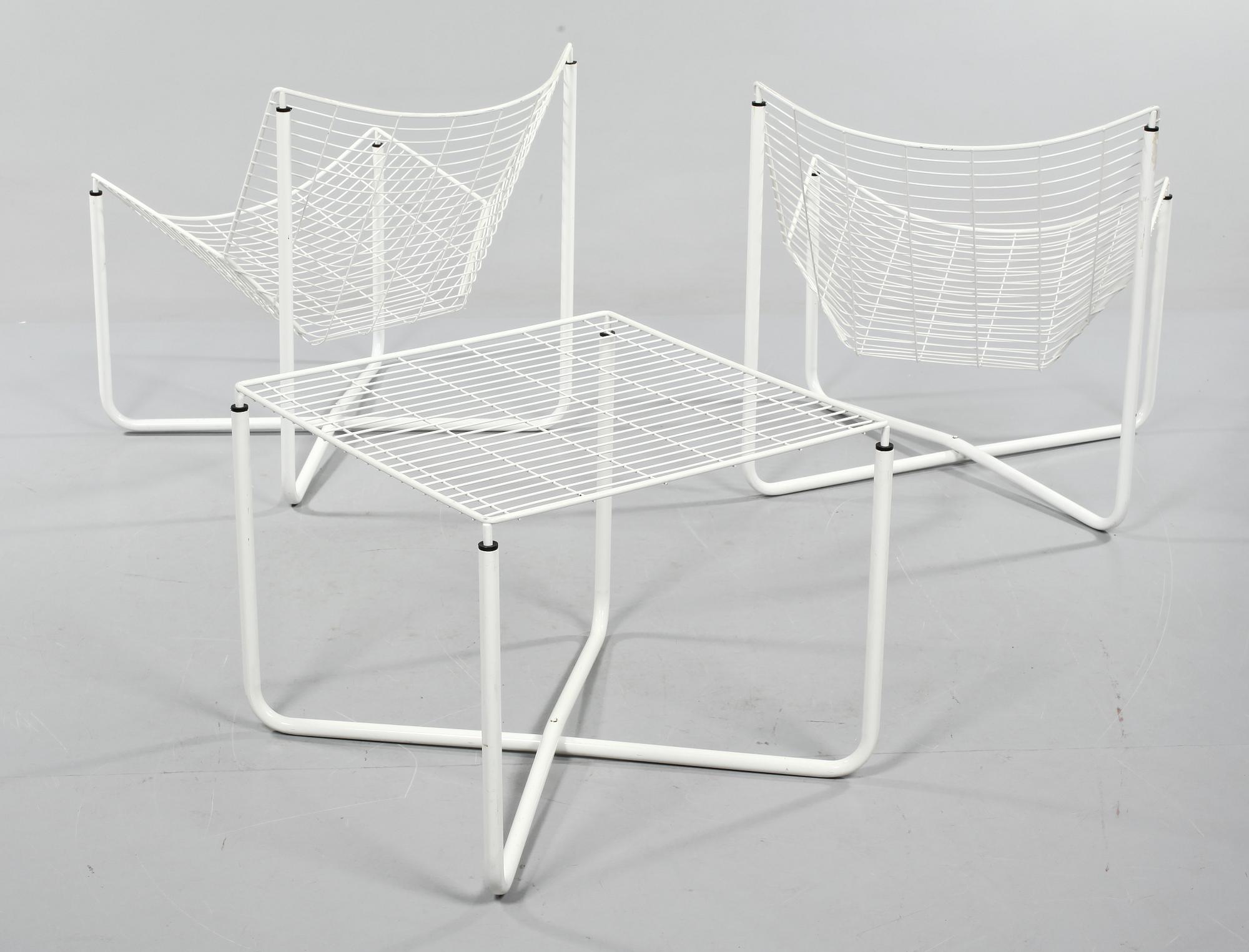 BORD och FÅTÖLJER, 2 st, "Järpen", Niels Gammelgaard, Ikea, formgiven 1983.
