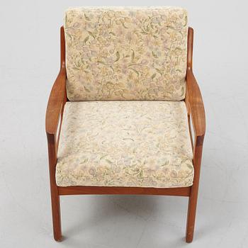 Ole Wanscher, a teak 'Senator' easy chair, France & Son, Denmark.