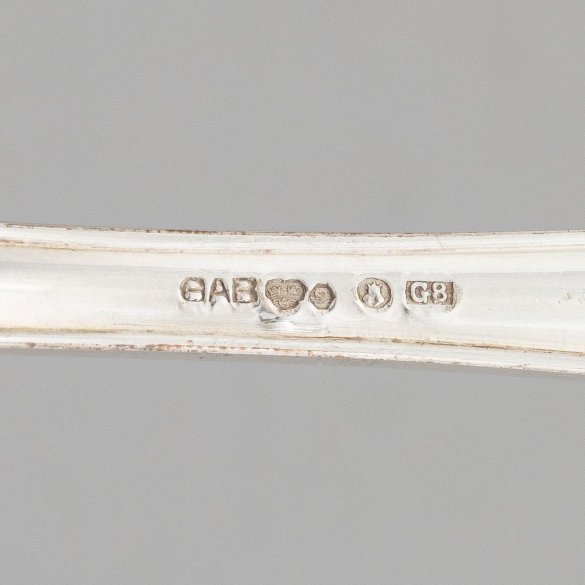 Jacob Ängman, a model "Vasa" cutlery, GAB, Stockholm (19 pcs).