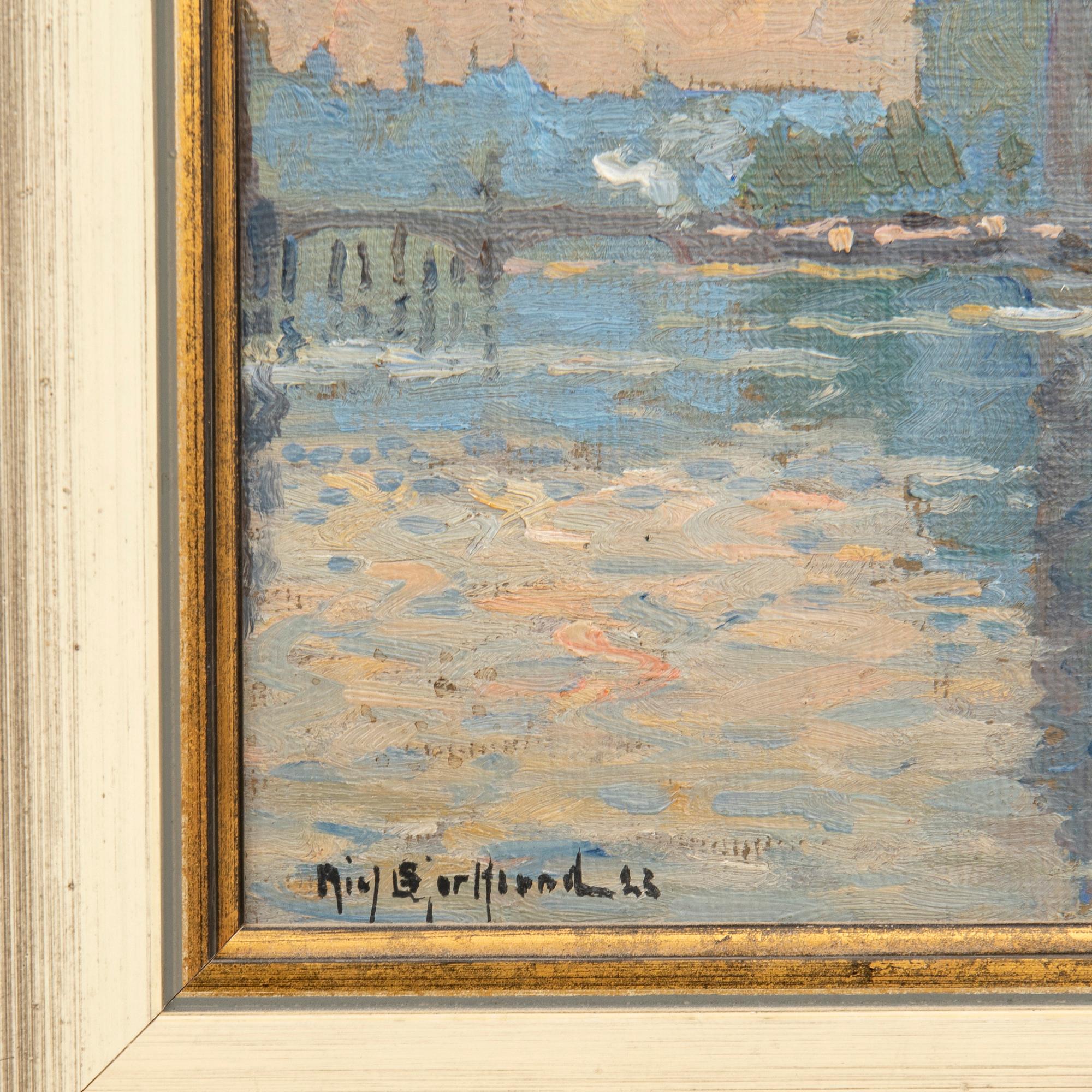 Richard Björklund, City View with Water.