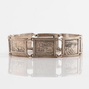 Silver bracelet, Guldvaruhuset aktiebolag, 1947.