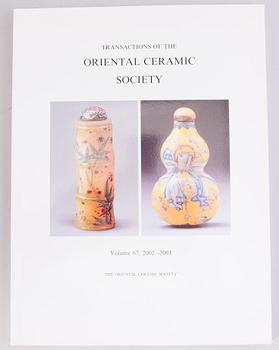 BOOKS, 9 pieces, Transactions of the Oriental Ceramic Society, London 1991-2004.