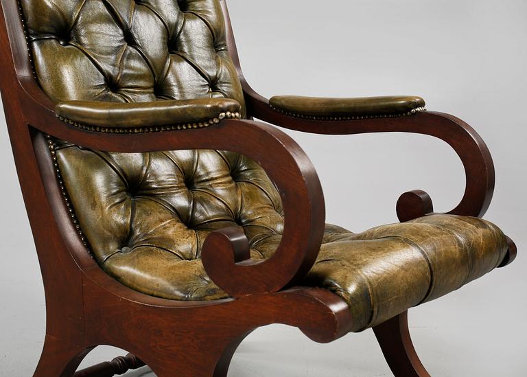 FÅTÖLJ, engelsk stil, 1900-tal.