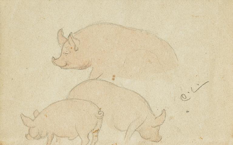 Carl Larsson, Pigs.