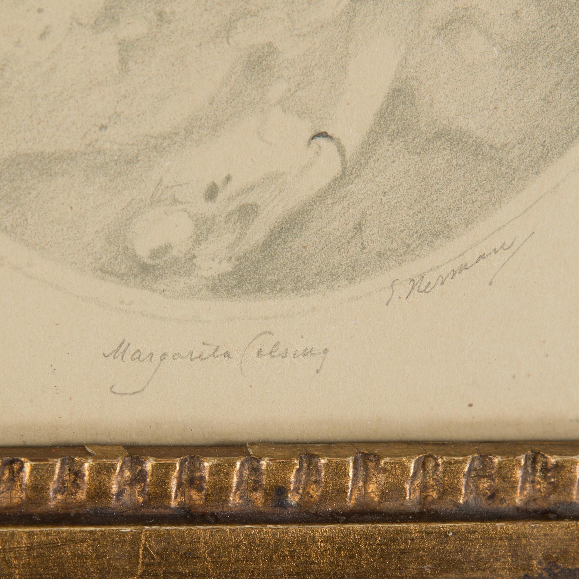 Two pencil drawings by EINAR NERMAN, mid 20th century.