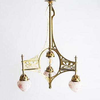 A ceiling lamp, Jugend, early 20th century.