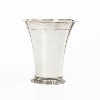 A Swedish silver beaker, mark of Jonas Yman, Växjö, active 1760–1808.