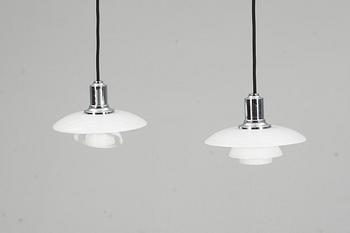 TAKLAMPOR, ett par, "PH 2/1", Poul Henningsen, Louis Poulsen. 1900-tal/2000-tal.