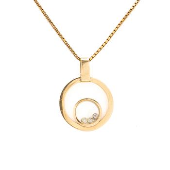 Collier med hänge, 18k med briljanter.