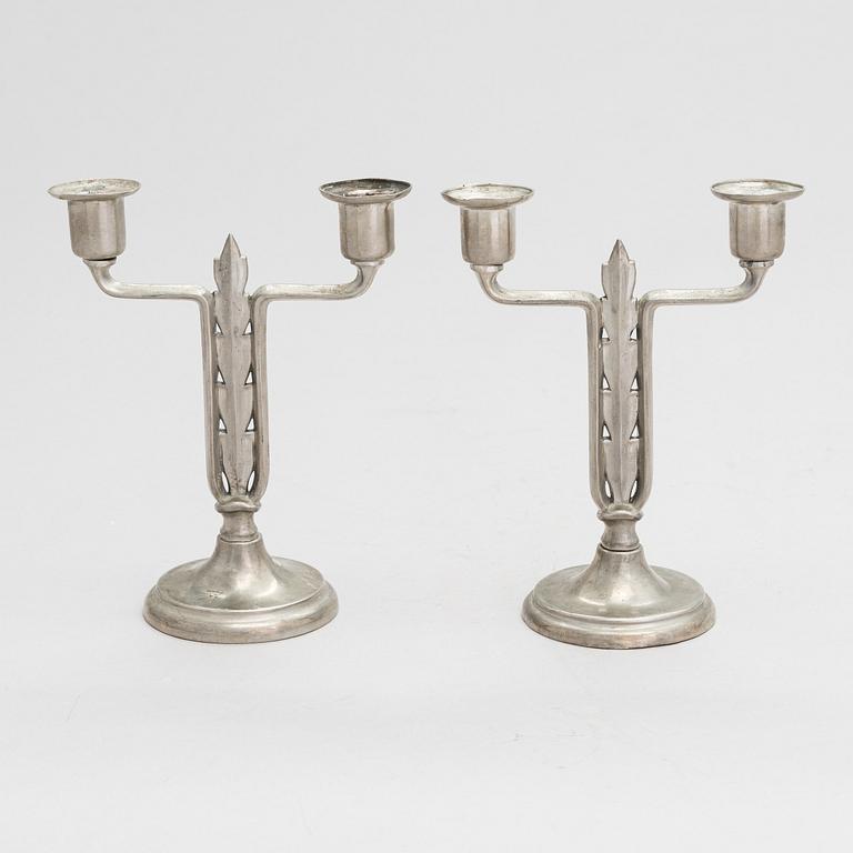 Paavo Tynell, a pair of 1920/30's candlesticks for Taito.